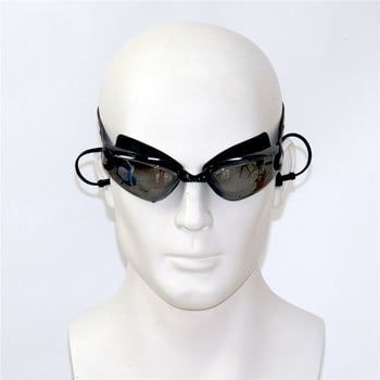 Ζεστό καλοκαίρι μαύρα επιμεταλλωμένα γυαλιά κολύμβησης Ωτοασπίδες Επαγγελματικά γυαλιά σιλικόνης για ενήλικες κολύμβησης γυαλιά πισίνας κατά της ομίχλης Ανδρικά γυναικεία γυαλιά