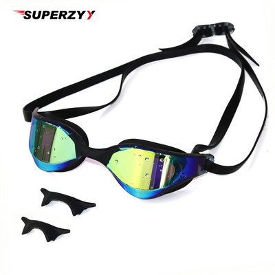 SUPERZYY Professional Adult Anti-fog UV protection Lens Men Women Swim Goggles Водоустойчиви регулируеми силиконови очила за плуване