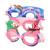 Aranyos lány Rajzfilm Sellő Úszószemüveg Köd elleni Úszószemüveg Nyári Úszás Kiegészítők Szilikon Szemüveg füldugókkal