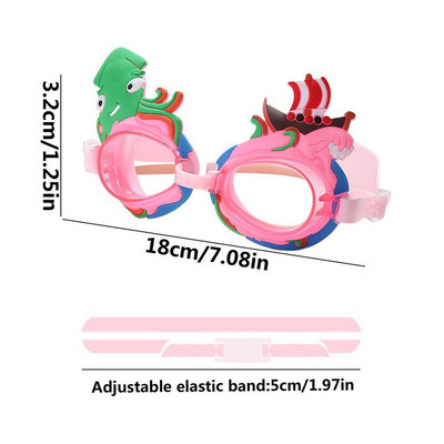 Aranyos lány Rajzfilm Sellő Úszószemüveg Köd elleni Úszószemüveg Nyári Úszás Kiegészítők Szilikon Szemüveg füldugókkal