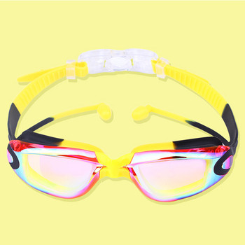 Παιδικά γυαλιά κολύμβησης με ενωμένη ωτοασπίδα HD αντιδιαβρωτικά γυαλιά κολύμβησης για αγόρια κορίτσια UV400 Αντιθαμβωτικά γυαλιά κολύμβησης