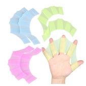 Swimming Finger Fins Learning Swimming Pool Gear Finger Wearing Hand Mesh Fins Row Training Gloves Swimming Pool Paddle