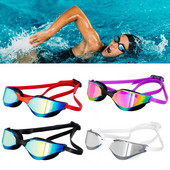 Úszószemüveg Állítható vízálló női férfi Electroplate páramentes búvárszemüveg vízi sportokhoz