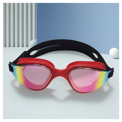 Täiskasvanutele mõeldud galvaniseeritud silikoonist ujumisprillid, UV-kiirguse eest kaitsvad kaitseprillid