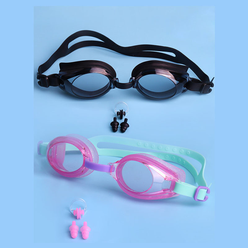 Laste ujumisprillid Lastele ninaklambriga kõrvatropid Pehmest silikoonist kõrvatroppide komplekt Ujumisbasseini tarvikud sukeldumisprillid