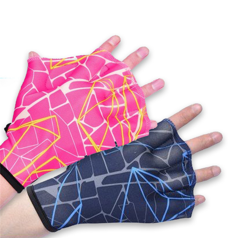 1 pora Unisex varlių tipo plaukimo rankų pelekai, plekšnės, pirštinės pirštinės, plaukimo treniruotės pirštinės pirštinės su juostele irklentėmis, vandens sportas