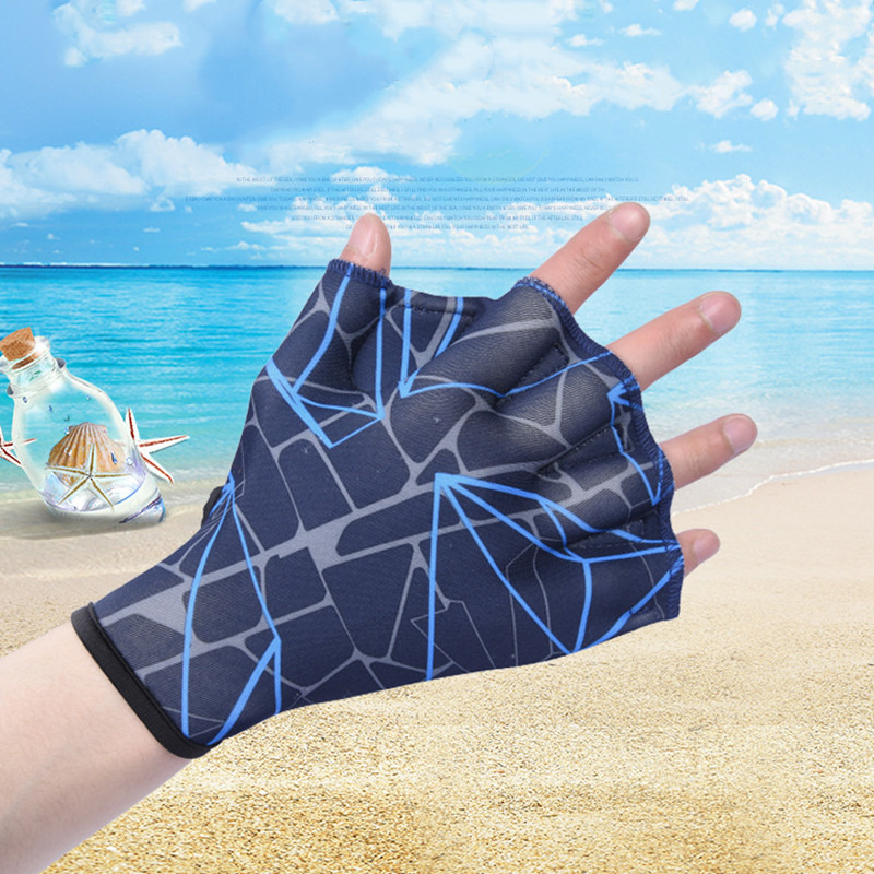 1 pora Unisex varlių tipo plaukimo rankų pelekai, plekšnės, pirštinės pirštinės, plaukimo treniruotės pirštinės pirštinės su juostele irklentėmis, vandens sportas