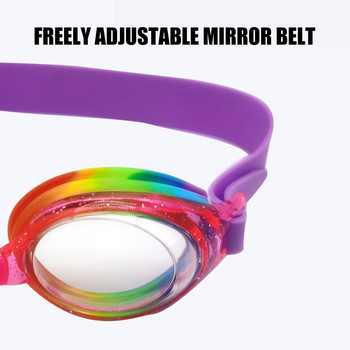 Цветни стъкла за плуване Детски антифлог Без течове Закалено стъкло за плуване Регулируеми цветни очила за плуване B2Cshop
