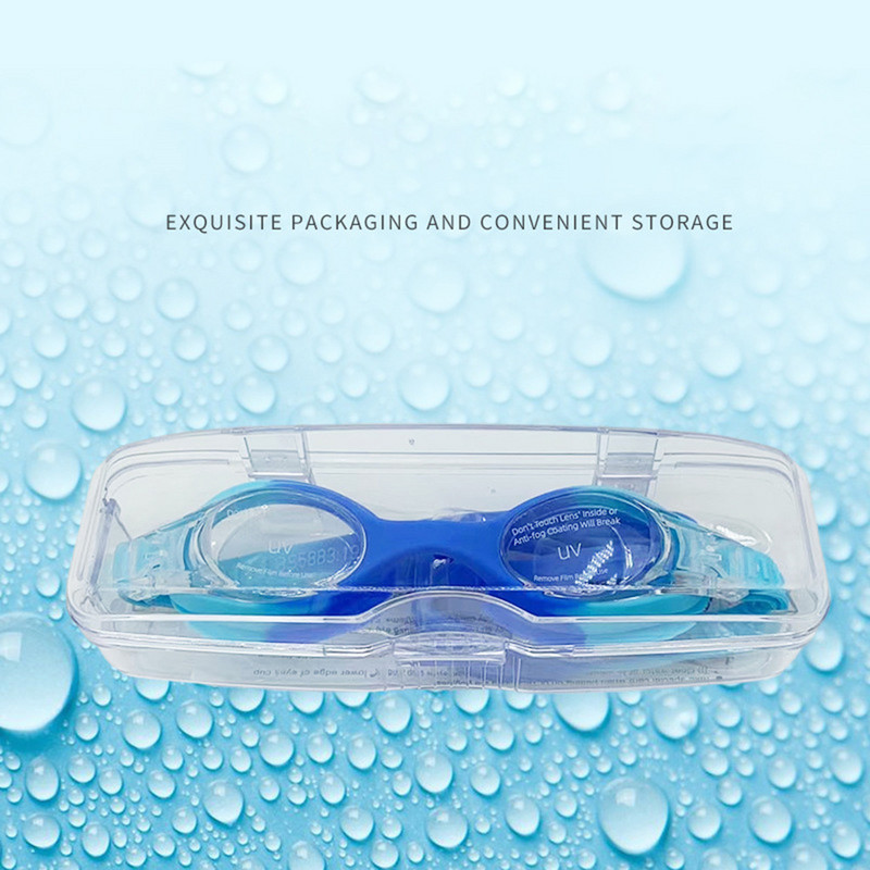 Színes úszóüveg gyermek Anti Flog nem szivárgó edzett úszóüveg állítható színes úszószemüveg B2Cshop