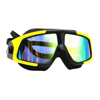 Мъже Жени Очила за плуване Удобна силиконова маска с голяма рамка Водоустойчива UV защита Очила за плуване против замъгляване