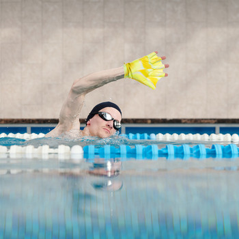 1 ζευγάρι γάντια με ιστούς χεριών Κουπιά κολύμβησης Γάντια πισίνας βοηθητικά γάντια κολύμβησης κουπιά κολύμβησης