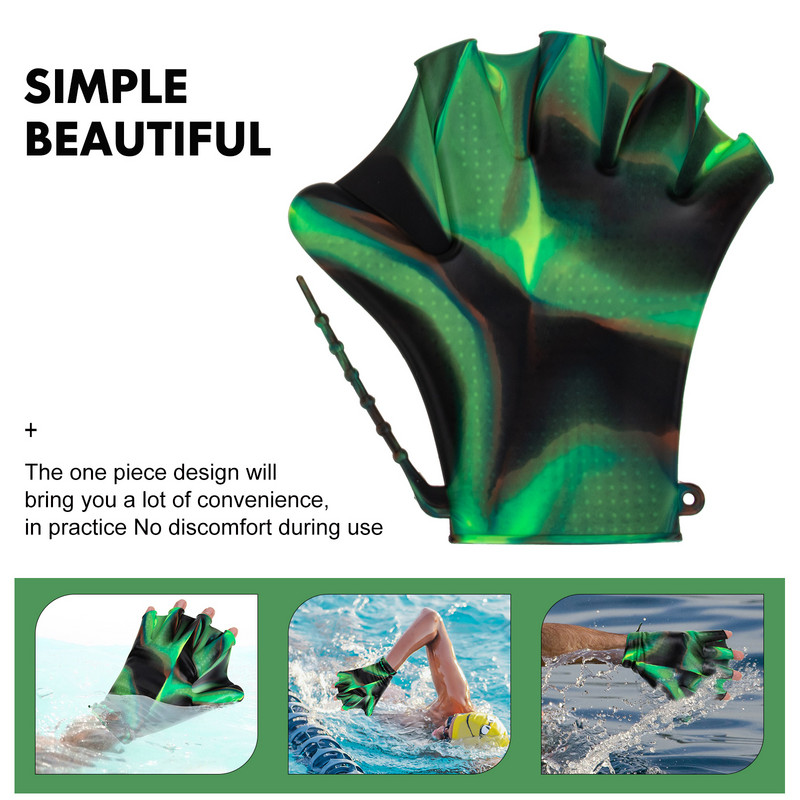 1 paar käevõruga kindaid Ujumismõlad Ujumisbasseini kindad Sukeldumisabikindad Ujumismõlad Ujumiskämlad