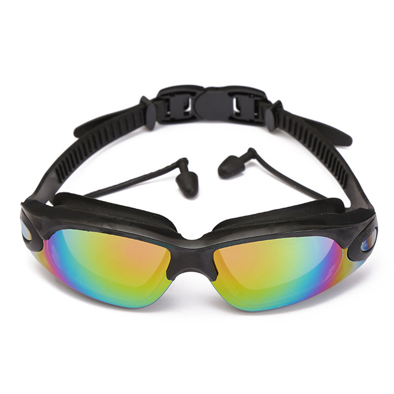Professionaalsed kõrvatroppidega ujumisprillid, ninaklambriga, elektriplaadist silikoonist veekindlad ujumissõbrad, tarvikud