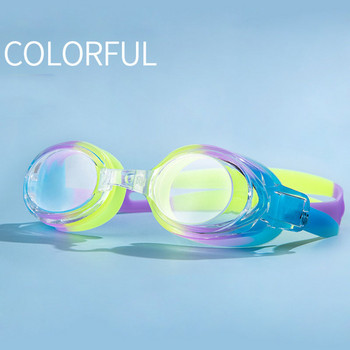 Очила за плуване против замъгляване, против ултравиолетови лъчи, с висока разделителна способност, плоско огледало, възрастни момчета и момичета, силиконови плувни очила за гмуркане