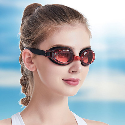 Ochelari de înot Anti-ceață Anti-ultraviolete Oglindă plată de înaltă definiție Băieți și fete adulți Ochelari de înot din silicon pentru scufundări