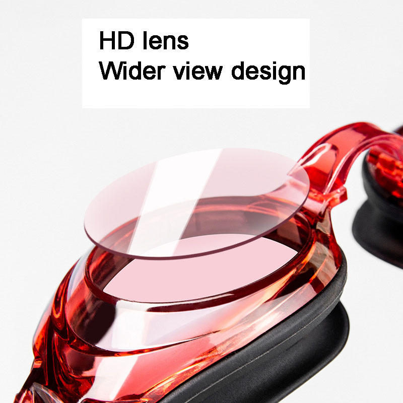 Ochelari de înot Anti-ceață Anti-ultraviolete Oglindă plată de înaltă definiție Băieți și fete adulți Ochelari de înot din silicon pentru scufundări