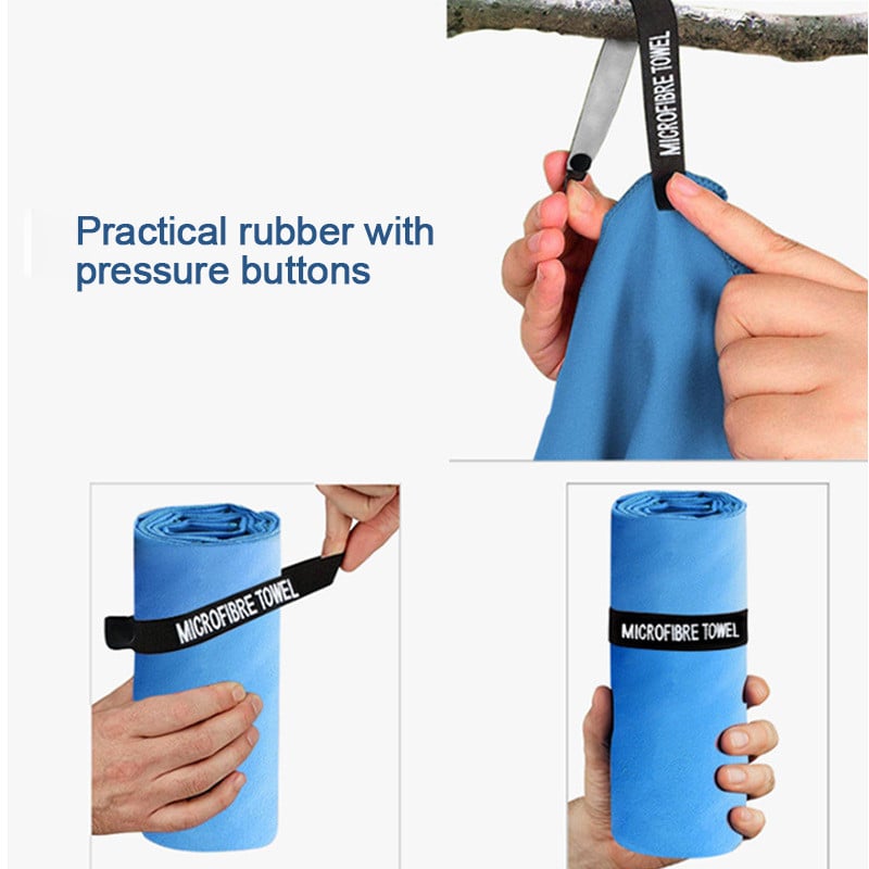 Mikropluošto rankšluosčiai, skirti kelionių sportui, greitai džiūstantys, labai sugeriantys dideli plaukų rankšluosčiai, ypač minkšti, lengvi sporto salės plaukimo jogos rankšluosčiai