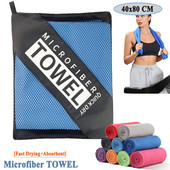Πετσέτα ταξιδιού Microfiber Πετσέτα παραλίας που στεγνώνει γρήγορα για πεζοπορία Yoga GYM Sports Backpacking Πετσέτες κάμπινγκ κολύμβησης Super απορροφητικό