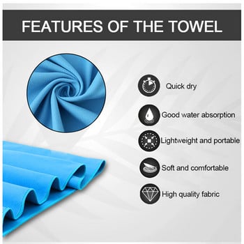 Sports Microfiber Quick Dry Pocket Pocket Portable Ultralight Absorbent Large Pece for Swimming Pool Swim Gym Fitness Yoga Beach