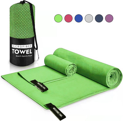 Sports Microfiber Quick Dry Pocket Pocket Portable Ultralight Absorbent Large Pece for Swimming Pool Swim Gym Fitness Yoga Beach