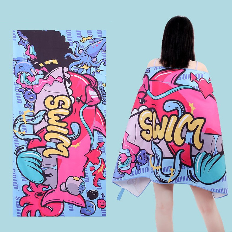 Kiiresti kuivavad mikrokiust rätikud Kaasaskantavad vett absorbeeriv higiprinterrätik reisispordivann Kerge jõusaali ujumisrätik