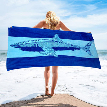 1 бр. Бързосъхнещи плажни кърпи за баня от микрофибър 75*150 см. Големи спортни кърпи Аксесоари за къмпинг #t2g