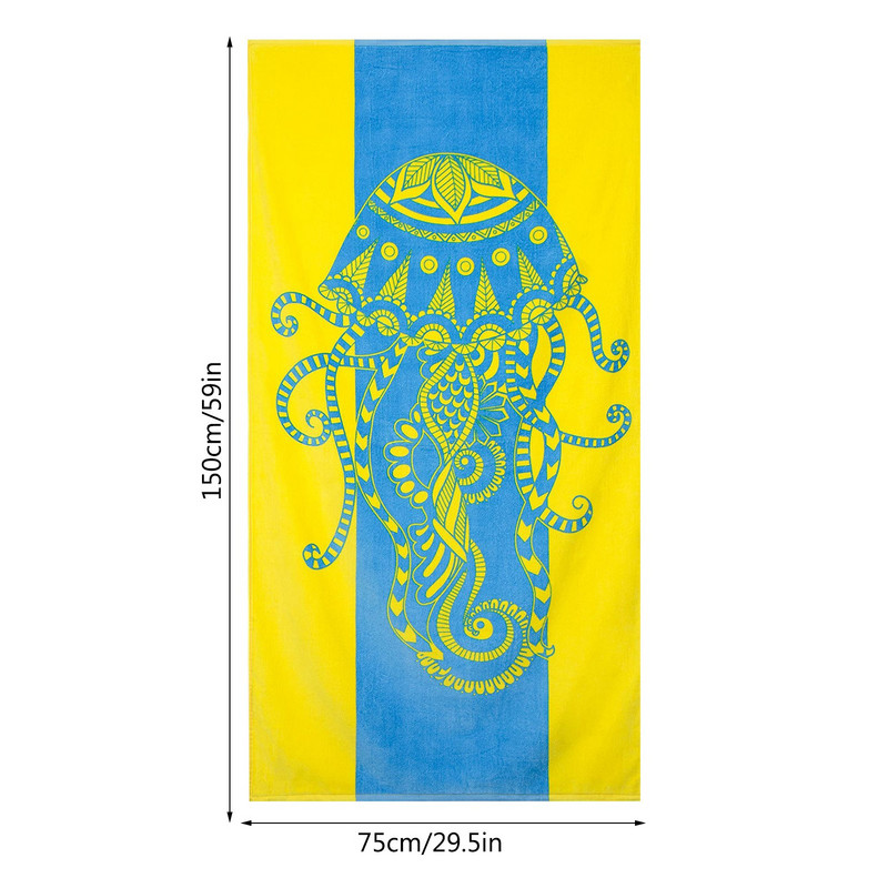 1 vnt spausdinti greitai džiūstantys mikropluošto paplūdimio rankšluosčiai 75*150 cm paplūdimio rankšluosčiai dideli sportiniai rankšluosčiai stovyklavimo reikmenys #t2g