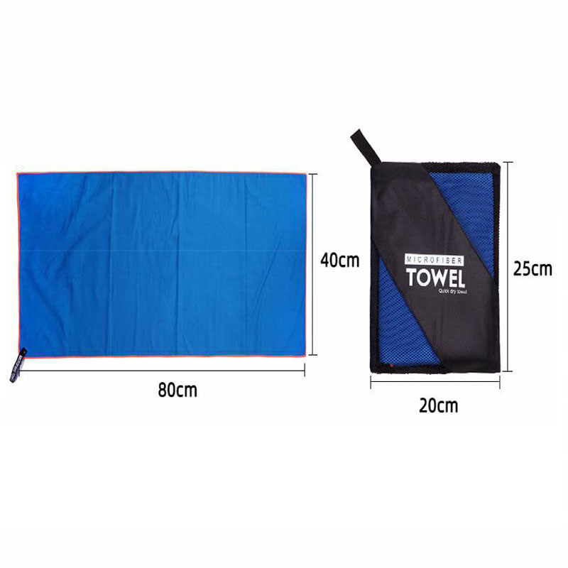 Αθλητική πετσέτα μικροϊνών Quick Dry Pocket Pocket Portable Υπερελαφρύ απορροφητικό μεγάλες πετσέτες για κολύμπι Γυμναστήριο Γυμναστήριο Yoga Beach