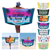 Suvine ujumine Rannarätik Sport Fitness Jooga Vannirätik Prinditud Tasuta Kiire Kuiv Rannarätik Mikrokiust Vann 150x75cm #t2p