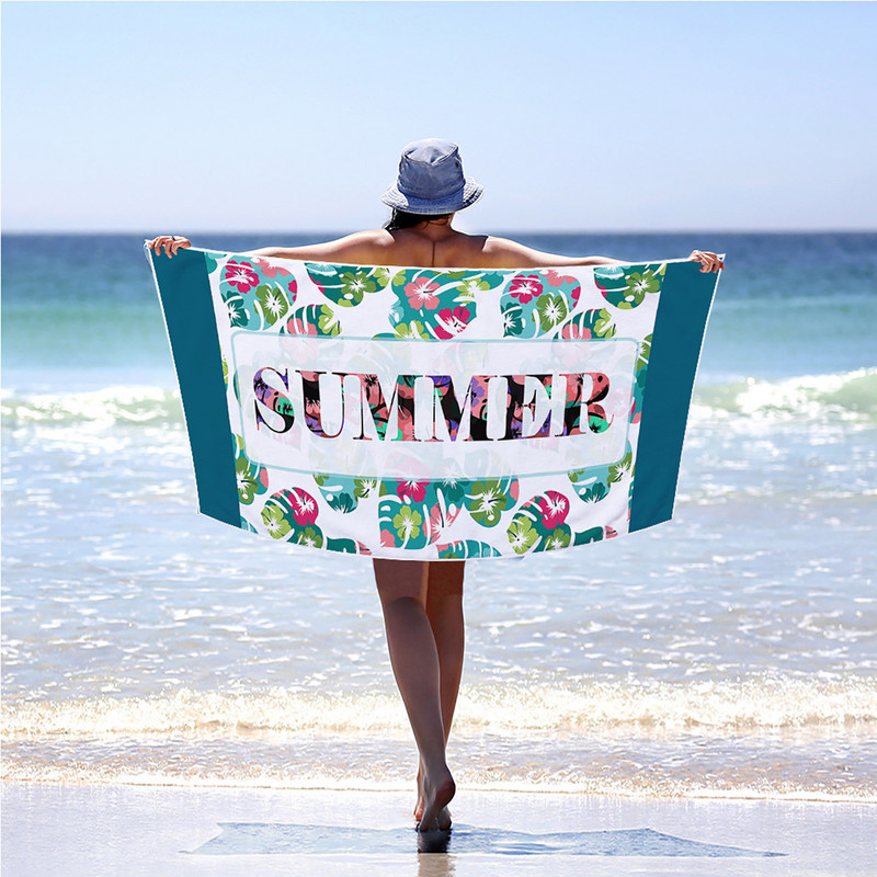 Suvine ujumine Rannarätik Sport Fitness Jooga Vannirätik Prinditud Tasuta Kiire Kuiv Rannarätik Mikrokiust Vann 150x75cm #t2p