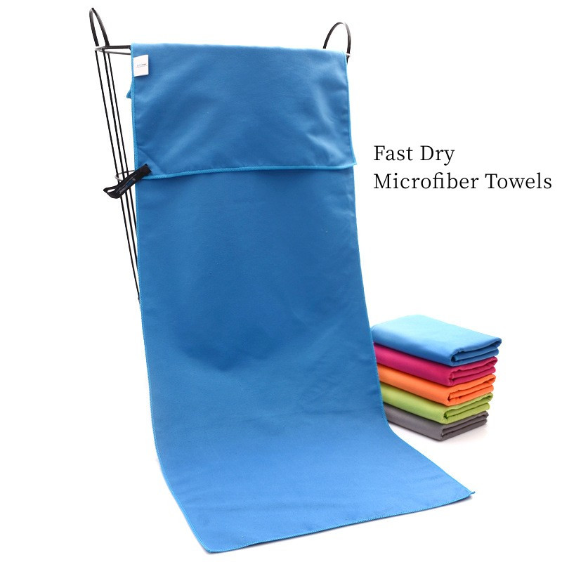 30x100 cm-es mikroszálas törölközők utazási sportokhoz, gyorsan száradó tornatörölköző nedvszívó, ultrakönnyű edzőtermi jóga úszó strandtörölköző