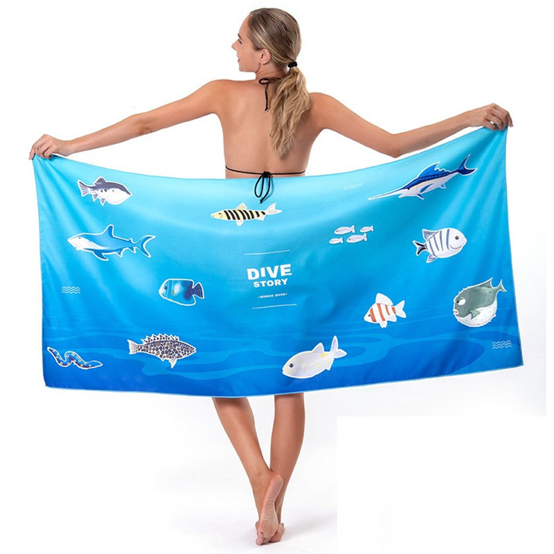 Prosop sport din microfibră, cu uscare rapidă, cu buzunar, portabil, ultraușor, absorbant, pentru înot, sală, fitness, yoga, prosoape de plajă