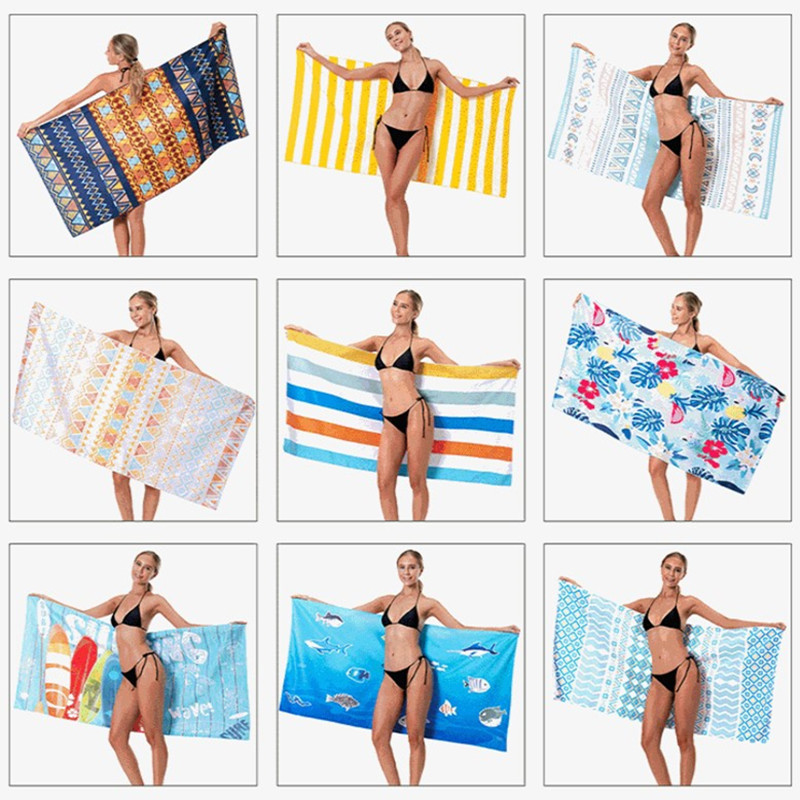 Prosop sport din microfibră, cu uscare rapidă, cu buzunar, portabil, ultraușor, absorbant, pentru înot, sală, fitness, yoga, prosoape de plajă