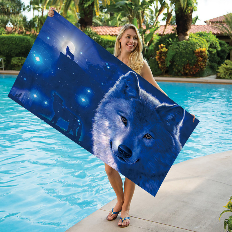 Sport mikroszálas törülközők nagy méretű, gyorsan száradó ultrakönnyű nedvszívó nyomdatörölköző úszáshoz edzőteremhez Fitness jóga strandtörölköző #t2g