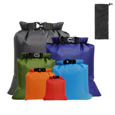 3PCS/6PCS Αδιάβροχη τσάντα εξωτερικού χώρου Dry Sack Αδιάβροχη Dry Backpack Θήκη αποθήκευσης για Drifting Boating Floating Kayaking Beach