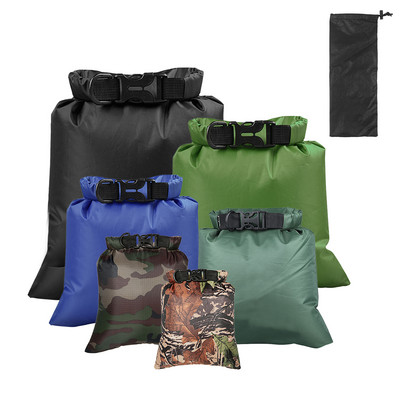 3PCS/6PCS Αδιάβροχη τσάντα εξωτερικού χώρου Dry Sack Αδιάβροχη Dry Backpack Θήκη αποθήκευσης για Drifting Boating Floating Kayaking Beach