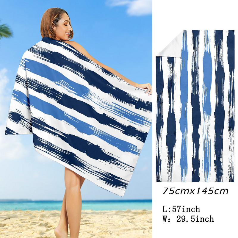 Prosoape din microfibră imprimate pentru călătorii Sport Prosop super absorbant cu uscare rapidă Prosop de înot de gimnastică, ultra moale, ușor #t2p