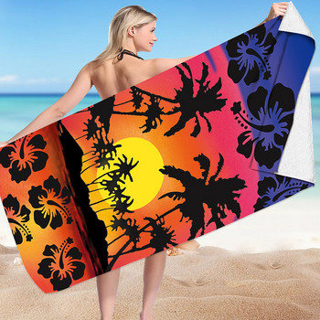Правоъгълна плажна кърпа Без пясък и бързосъхнеща микрофибърна кърпа Плажно одеяло за възрастни деца На открито toalla playa 150x75CM