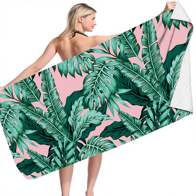 Ristkülikukujuline rannarätik liivavaba ja kiiresti kuivav mikrokiust rätik täiskasvanutele lastele õues toalla playa 150x75cm
