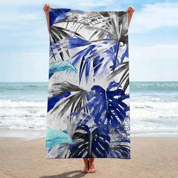 Печатна плажна кърпа Мека бързосъхнеща правоъгълна форма Одеяло за плажен басейн Фитнес зала 2023 Плажни спортни кърпи за баня #t2g