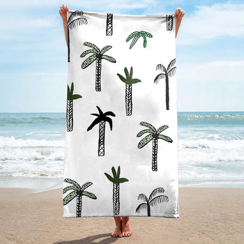 Печатна плажна кърпа Мека бързосъхнеща правоъгълна форма Одеяло за плажен басейн Фитнес зала 2023 Плажни спортни кърпи за баня #t2g
