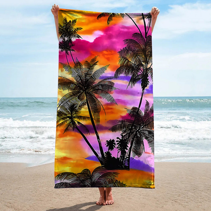 Spausdintas paplūdimio rankšluostis Minkštas greitai džiūstantis stačiakampio formos plaukimo paplūdimio baseino sporto salės antklodė 2023 m. paplūdimio sportiniai vonios rankšluosčiai #t2g