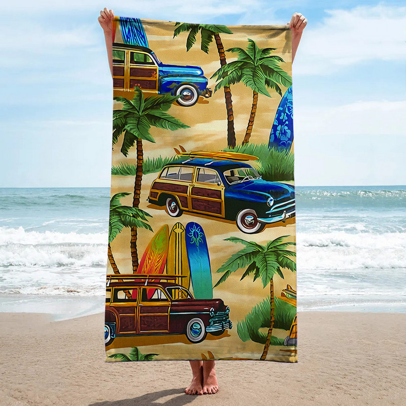 Spausdintas paplūdimio rankšluostis Minkštas greitai džiūstantis stačiakampio formos plaukimo paplūdimio baseino sporto salės antklodė 2023 m. paplūdimio sportiniai vonios rankšluosčiai #t2g