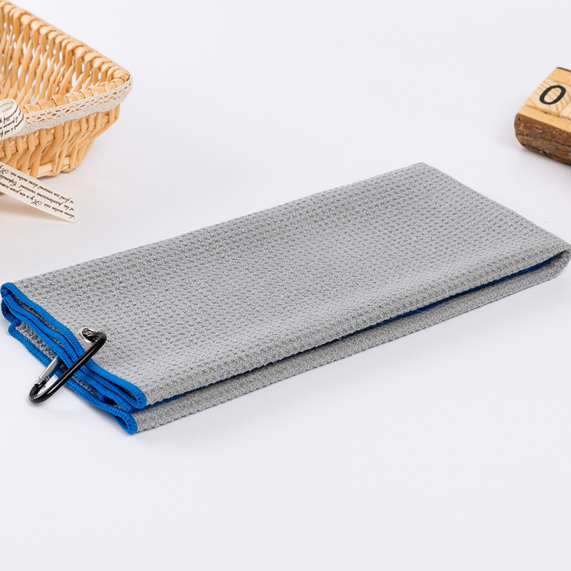 Waffle Weave Golf Prosop Curat Microfibră Ușoară Uscare Rapidă Crose Soferi Drumeții în aer liber Înot Sport Prosop cu Carabinier