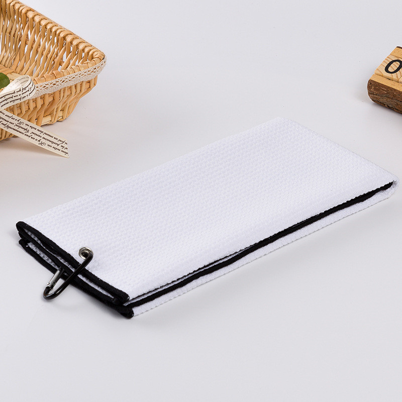 Waffle Weave Golf Prosop Curat Microfibră Ușoară Uscare Rapidă Crose Soferi Drumeții în aer liber Înot Sport Prosop cu Carabinier