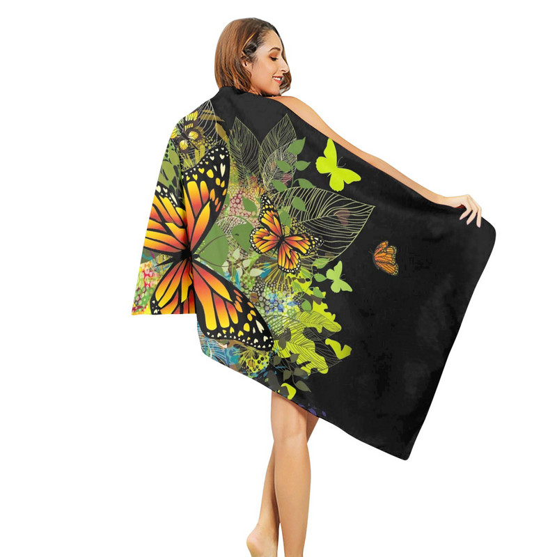 75cmx145cm Prosop de plajă Sporturi acvatice în aer liber Prosop de baie de înot Prosop de plajă din microfibră cu uscare rapidă Prosop imprimat #t2p