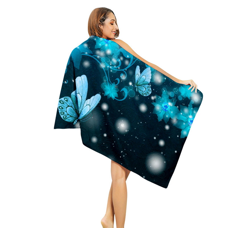 75cmx145cm Prosop de plajă Sporturi acvatice în aer liber Prosop de baie de înot Prosop de plajă din microfibră cu uscare rapidă Prosop imprimat #t2p