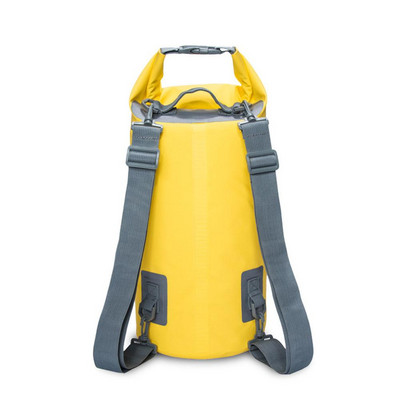 1 ΤΕΜ 5L PVC αδιάβροχο ξηρό σακίδιο πλάτης εξωτερικού χώρου από PVC πλωτή τσάντα ρολό επάνω σάκος για καγιάκ Ράφτινγκ βαρκάδα Πεζοπορία στο ποτάμι