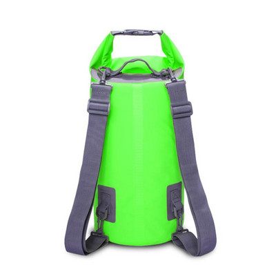 1 ΤΕΜ 5L PVC αδιάβροχο ξηρό σακίδιο πλάτης εξωτερικού χώρου από PVC πλωτή τσάντα ρολό επάνω σάκος για καγιάκ Ράφτινγκ βαρκάδα Πεζοπορία στο ποτάμι