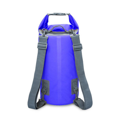 1 ΤΕΜ 5L PVC αδιάβροχο ξηρό σακίδιο πλάτης εξωτερικού χώρου από PVC πλωτή τσάντα ρολό επάνω σάκος για καγιάκ Ράφτινγκ βαρκάδα Πεζοπορία στο ποτάμι
